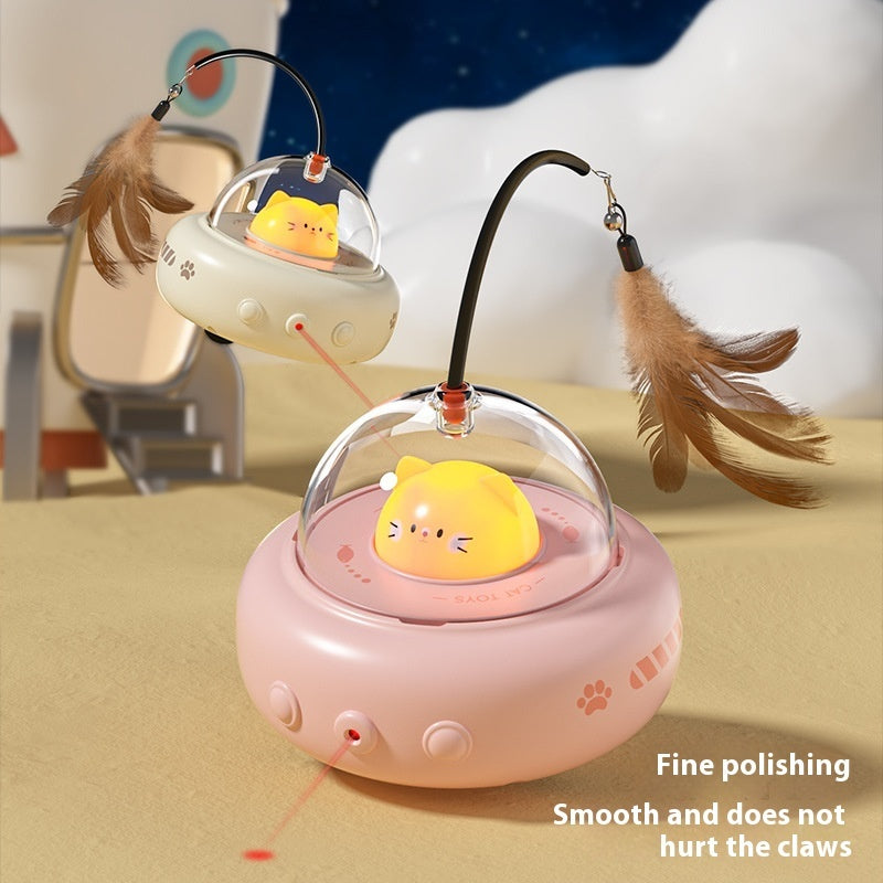 Cat Toy Electric UFO With Bell