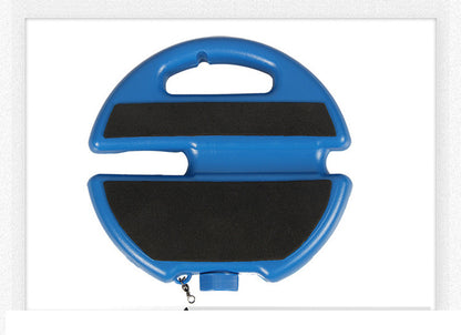 Tennis training device with rope