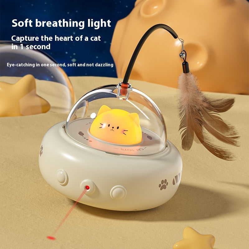 Cat Toy Electric UFO With Bell