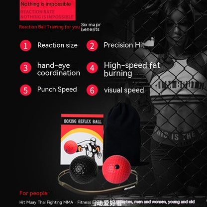Head-mounted Boxing Speed Ball Fight Training